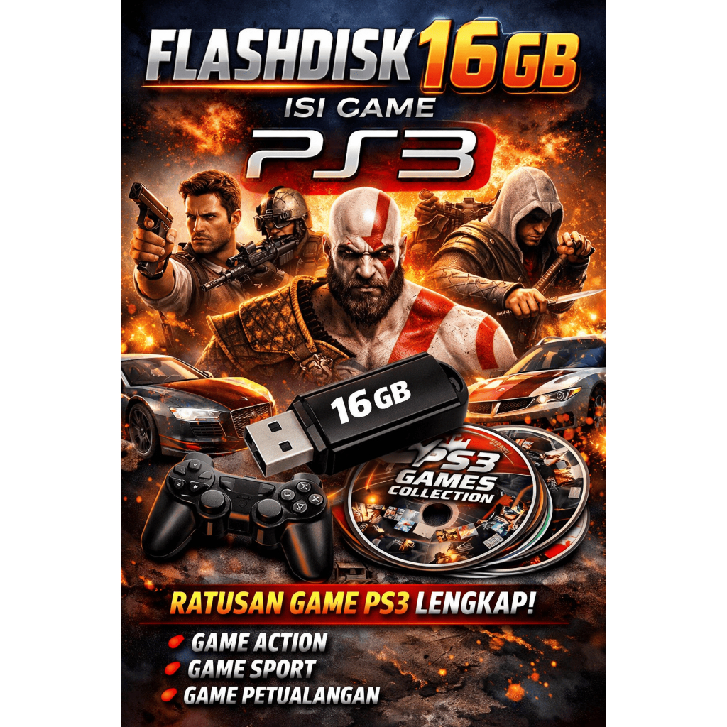 Flashdisk 16 gb isi game PS3
