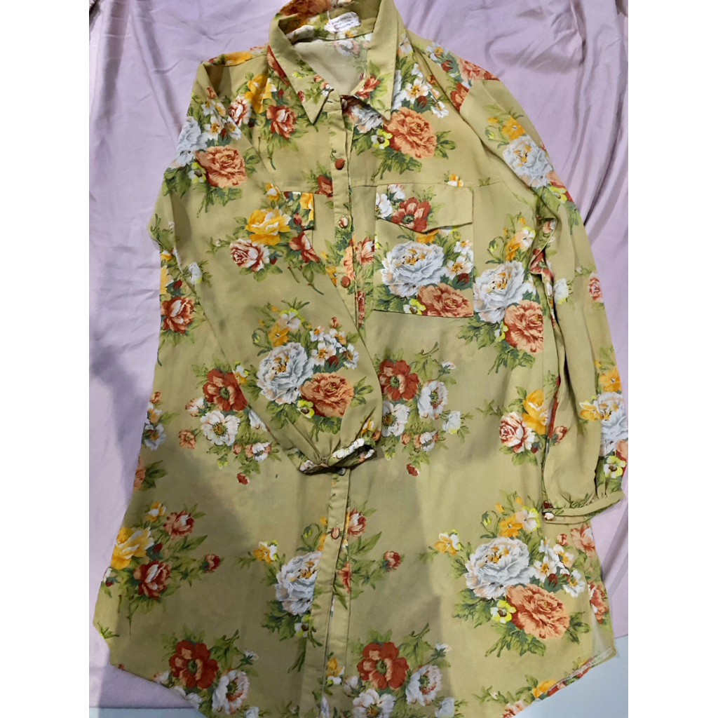 preloved - tunik soft yellow