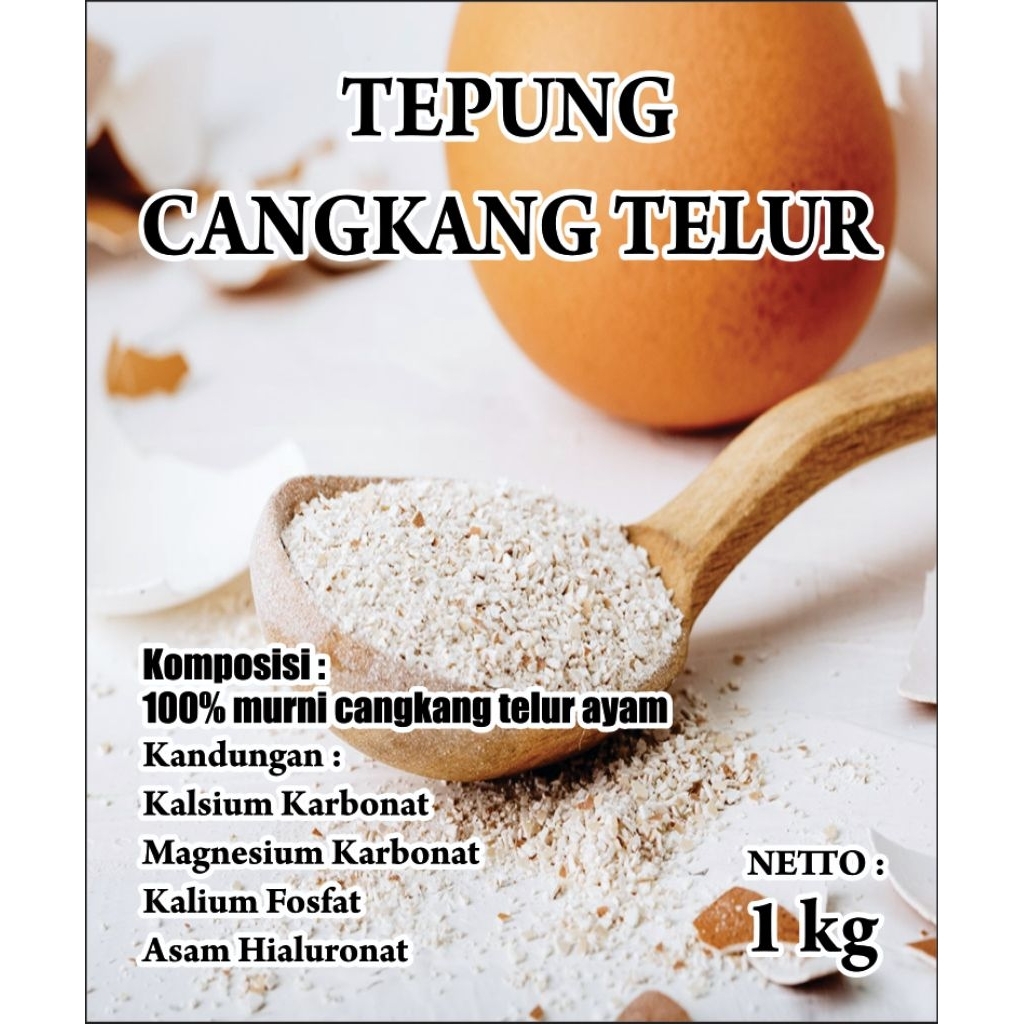 Bubuk Cangkang Telur Murni 100% Campuran Pakan Ternak