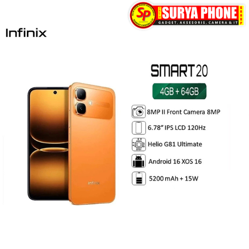 INFINIX SMART 20 RAM 4GB / 64GB