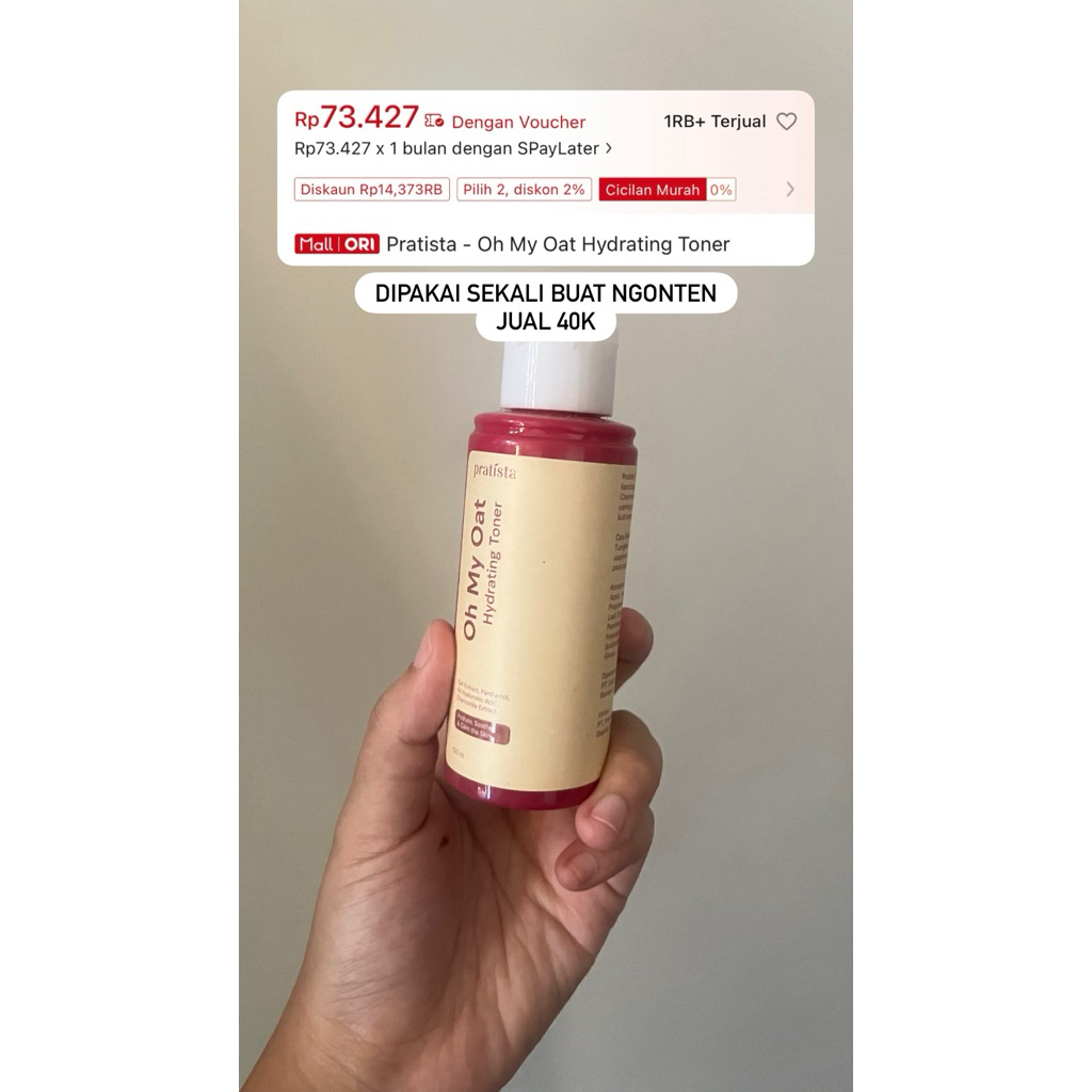 Pratista - Oh My Oat Hydrating Toner