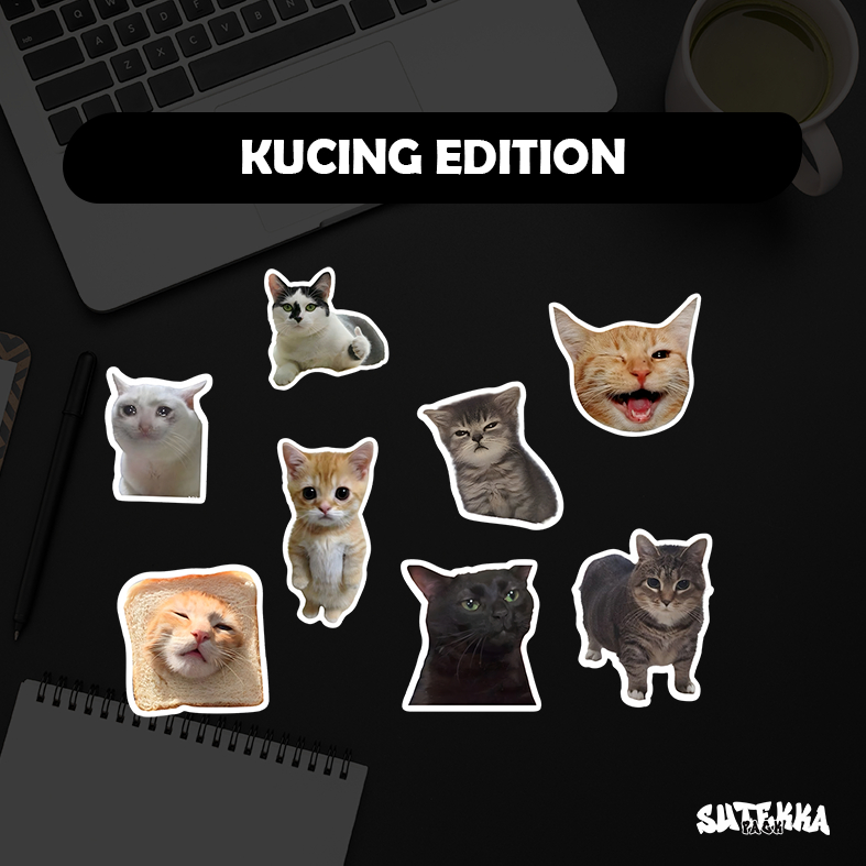 STICKER PACK KUCING / STICKER LUCU / STICKER AESTHETIC