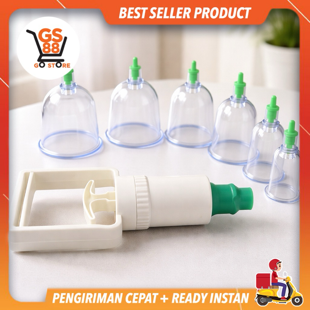 Alat Bekam 6pcs / Kop Angin Bekam Lengkap / Alat Bekam