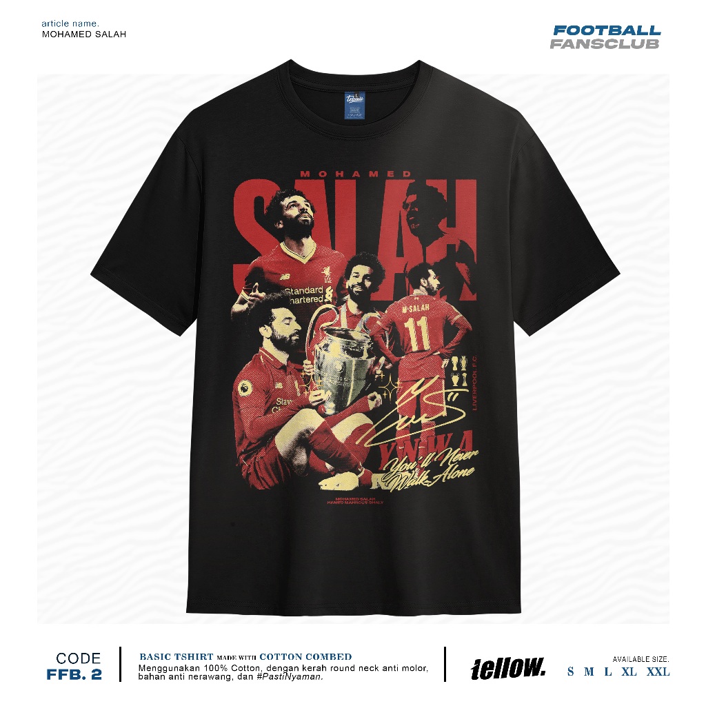 Kaos Mohamed Salah Figure Football - Basic Tshirt