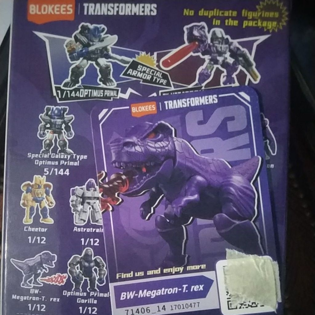 blokees gdv 06 Transformers bw megatron t rex OFC