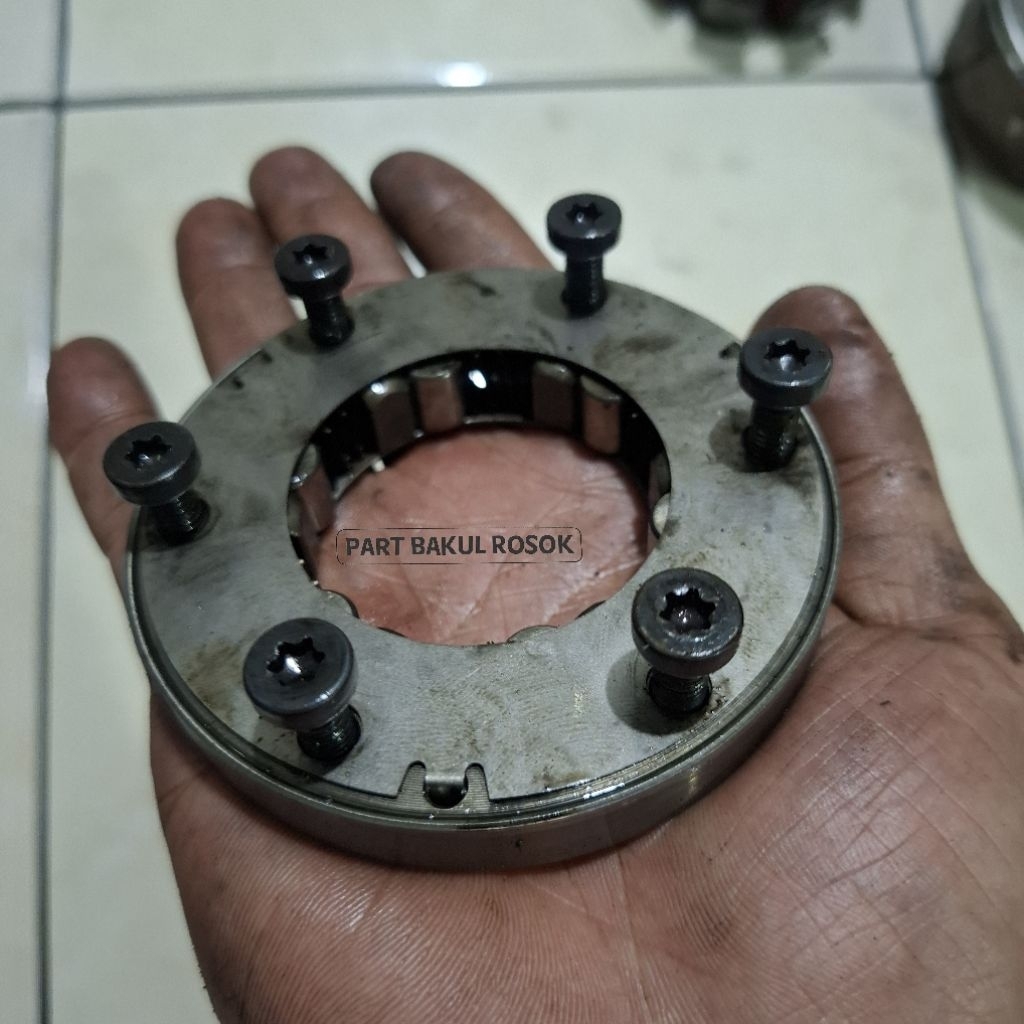 CLUTCH ASSY ONEWAY WANWEI One way wan wey Rumah Pelor Stater Starter Supra X 125 Karisma Kharisma Re