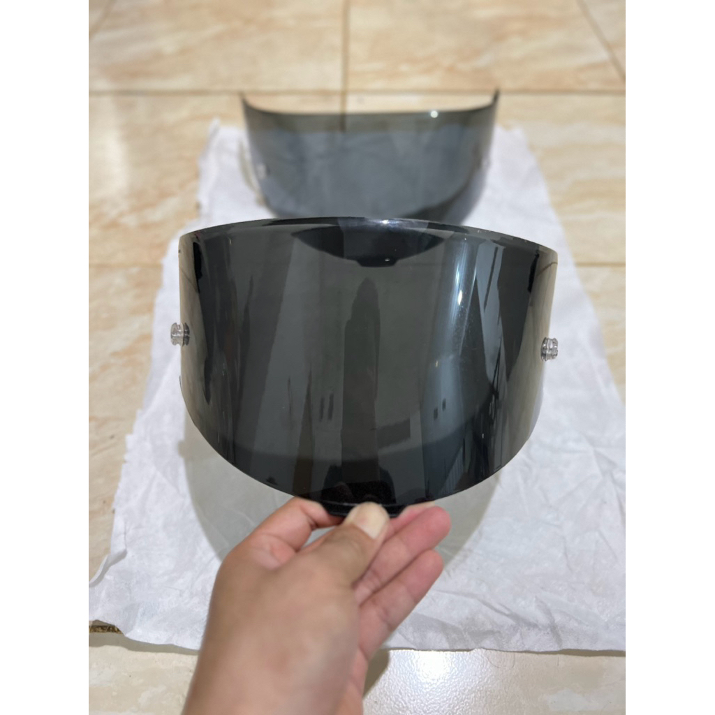 Visor Helm KYT TT Course Dark Smoke Original (Second)