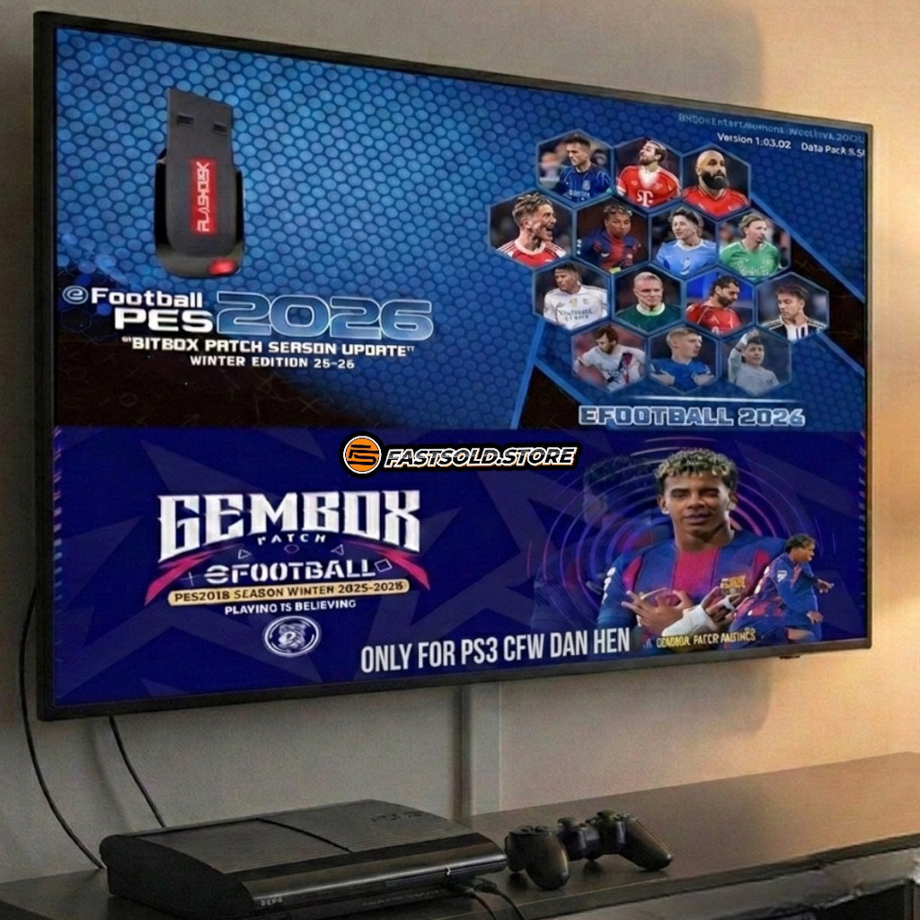 FLASHDISK PS3 BOLA UPDATE GEMBOX BITBOX