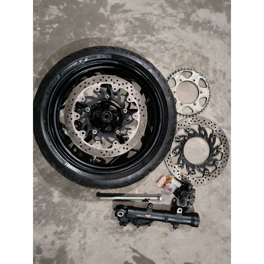 tapak lebar as roda bearing gir belakang velg depan chemco set cakram kanan kiri bottom shock depan 