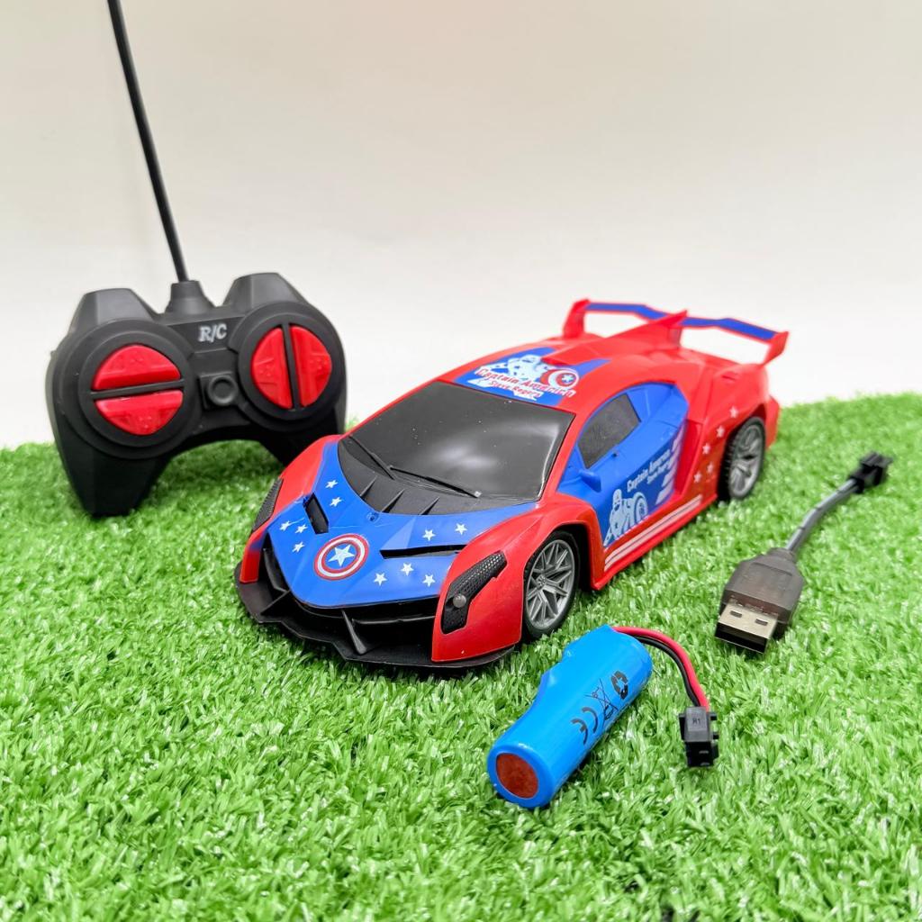 Mainan Mobil Remote Kontrol RC Captain America Ironman Charger