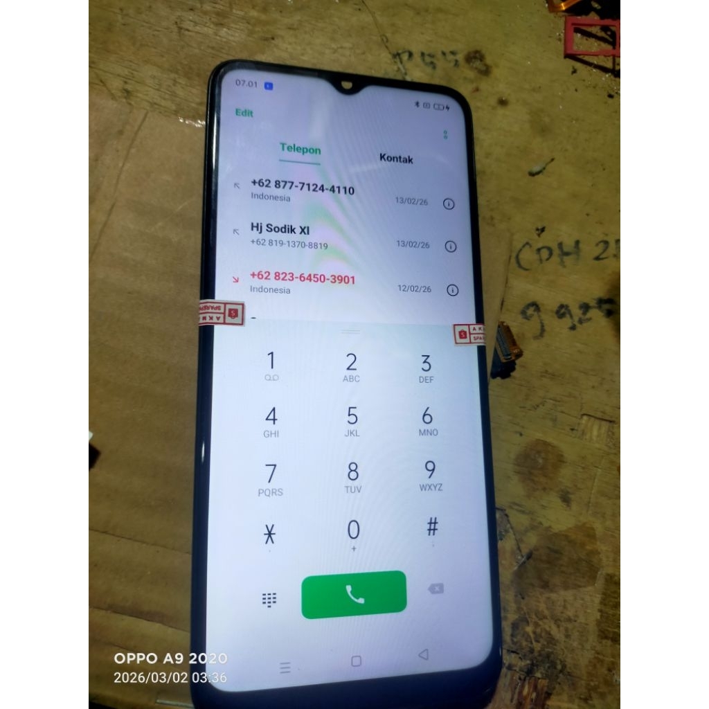 LCD OPPO A15 ORIGINAL COPOTAN TESTED