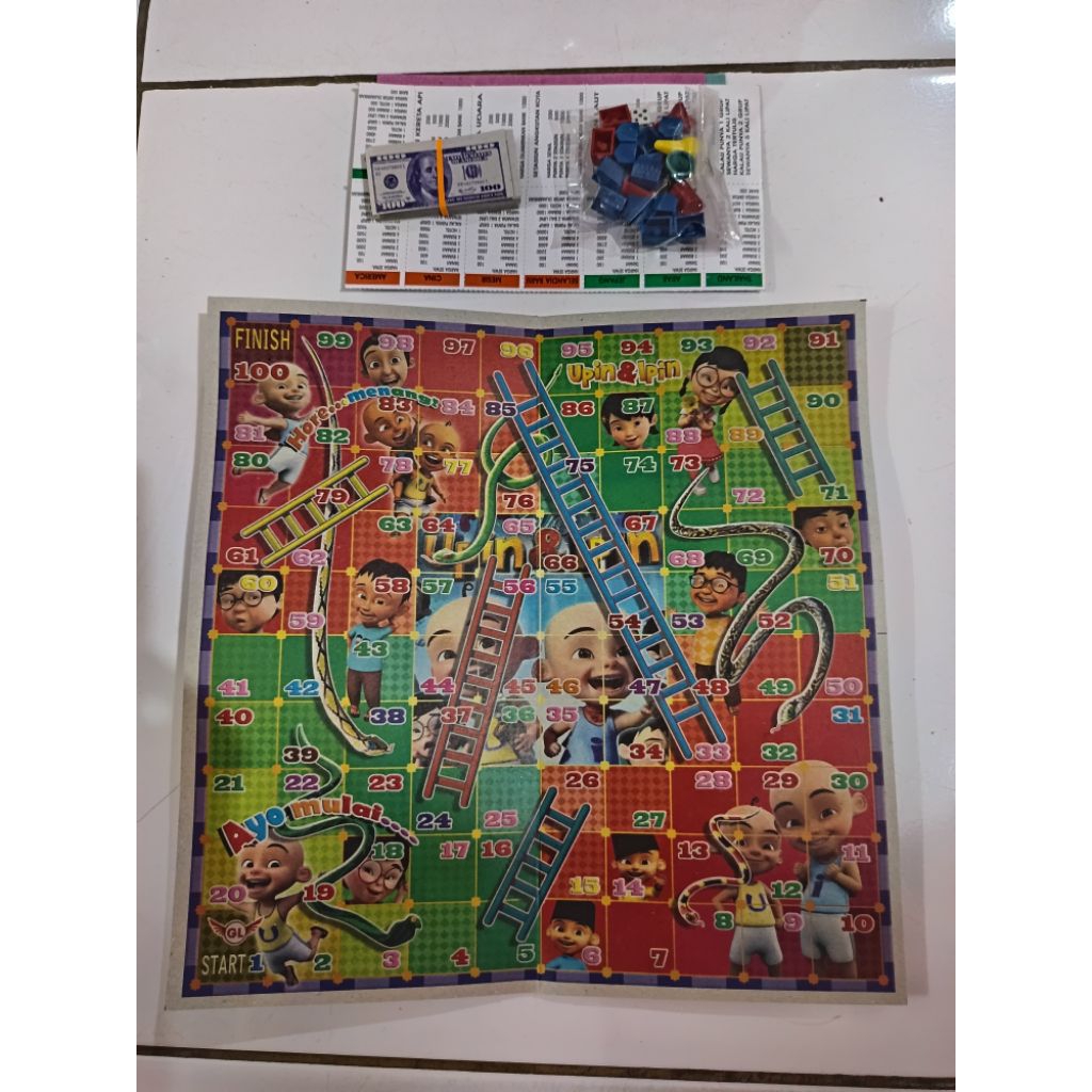 Monopoli dan Ludo Ular Tangga ukuran Tanggung