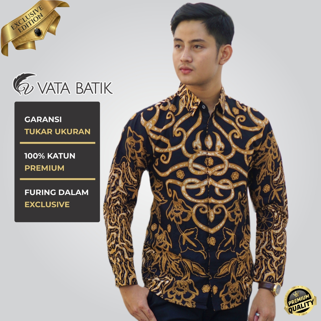 Kemeja Batik Pria Vatabatik Slimfit Premium VATA 22