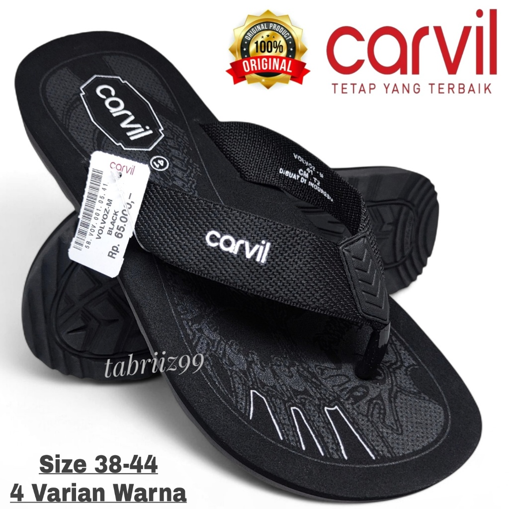 Sandal Pria CARVIL Original Anti Air - Sendal CARVIL Pria - 100% ORIGINAL