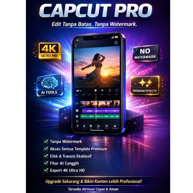 Tamplate Capcut Pro 1 Tahun Termurah 100% Garansi
