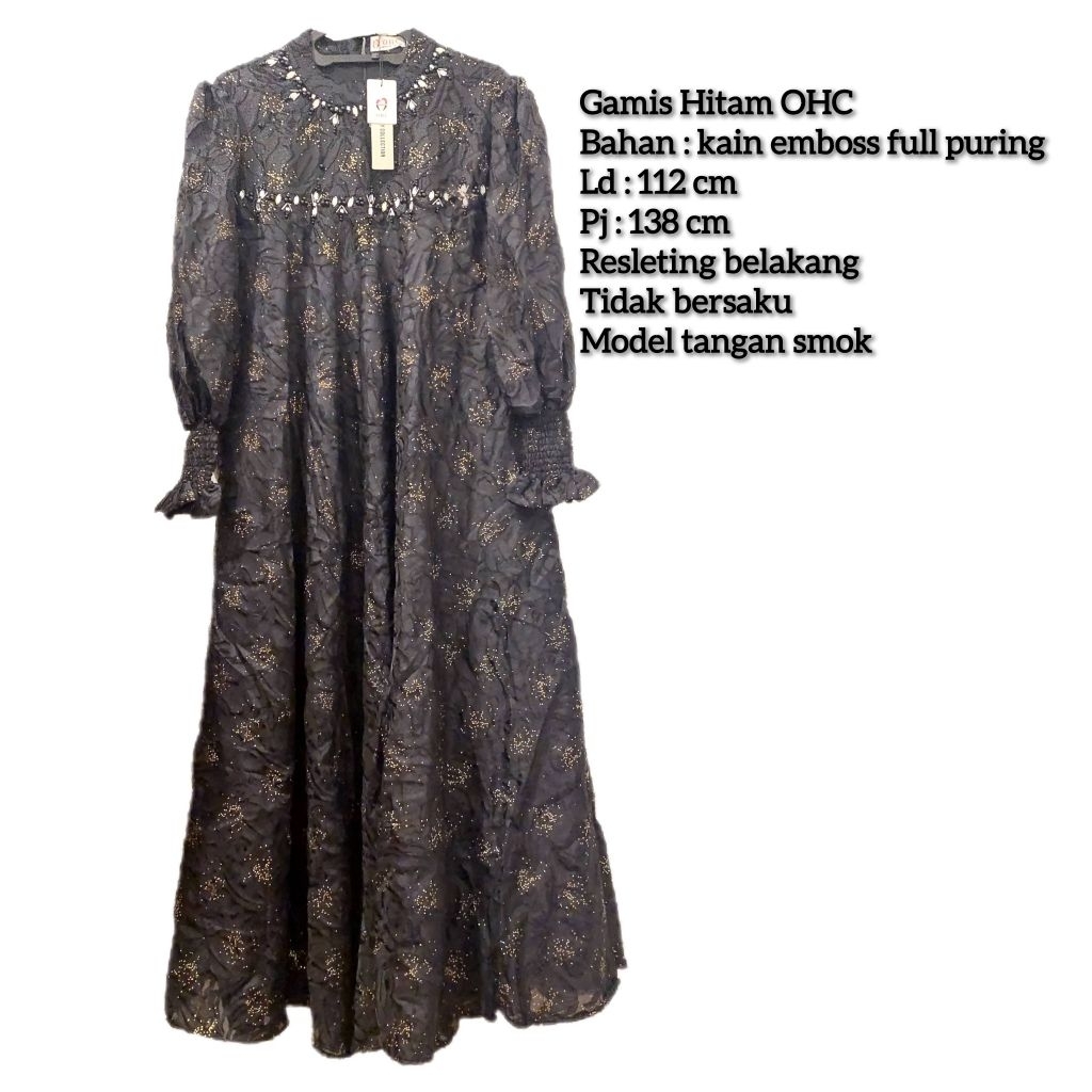 Gamis Hitam OHC