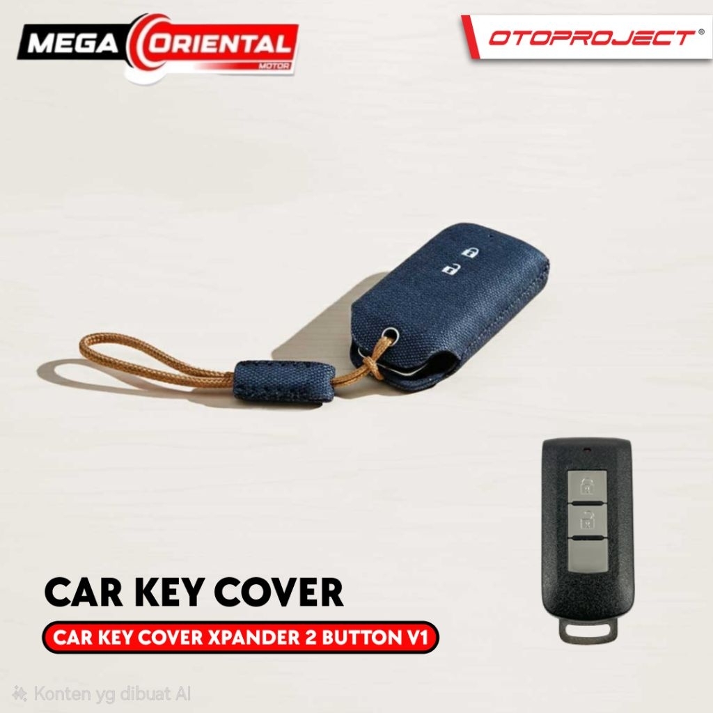 Otoproject Car Key Cover Mitsubisi 2 Button V1 | Cover Kunci Mobil Xpander / Xpander Cross - Sarung 