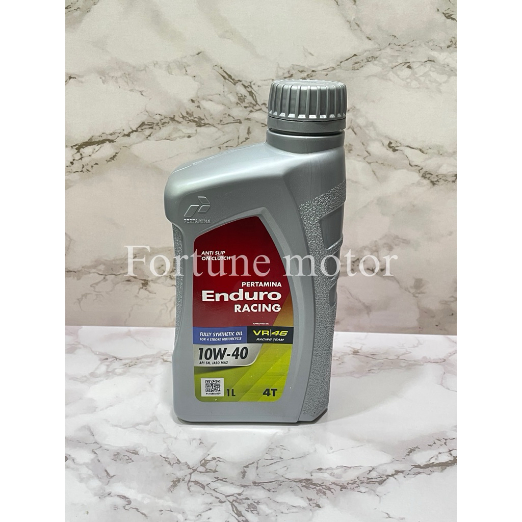 OLI ENDURO RACING 10W-40 (1 Liter) 1000% ORIGINAL / OLI MOTOR / OLI ENDURO / PELUMAS MOTOR