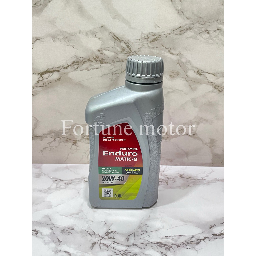 OLI PERTAMINA ENDURO MATIC 20W-40 (0.8 Liter) ORIGINAL 1000% / OLI MOTOR / OLI ENDURO MATIC / OLI EN