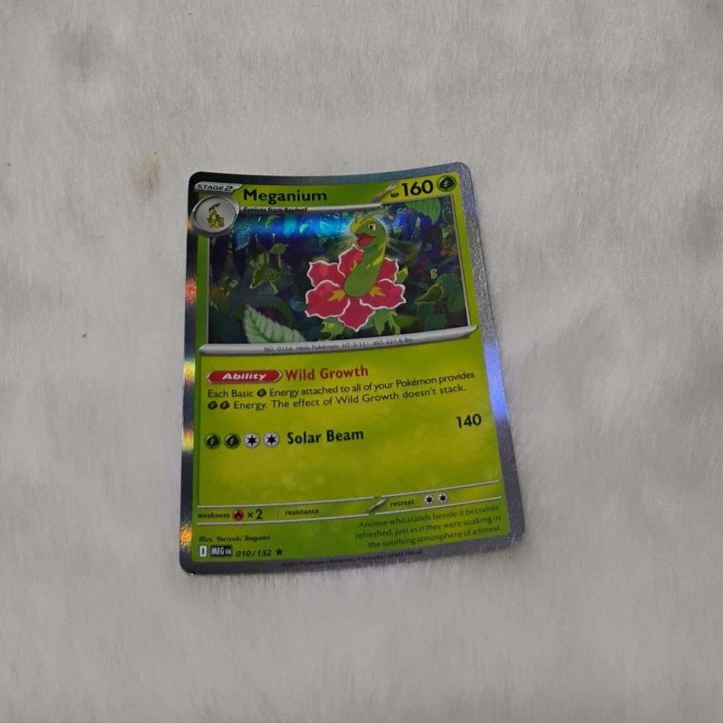 Kartu TCG Pokemon - Meganium Foil (EN)
