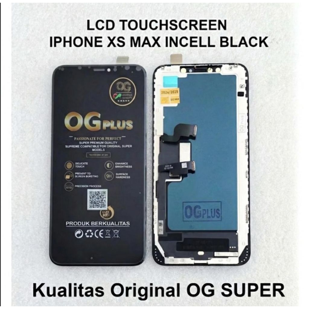 LCD TOUCHSCREEN IPHONE XS MAX BLACK INCELL BARU