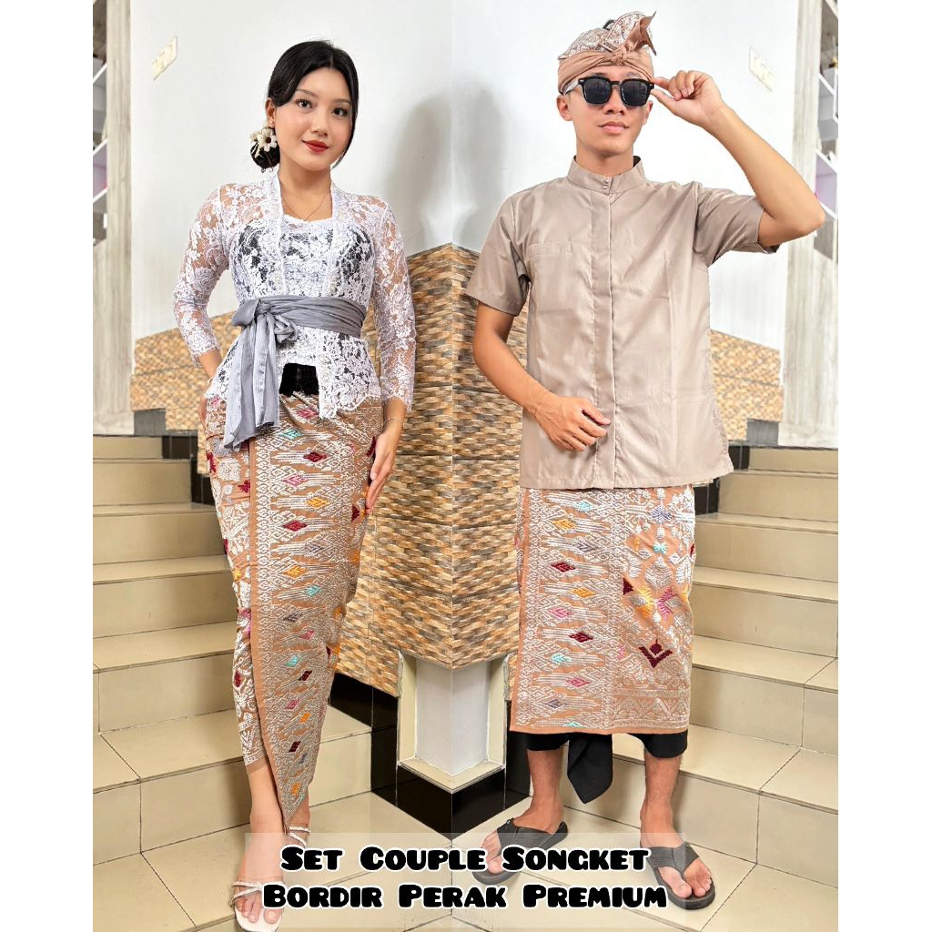 set couple songket bali krisna premium