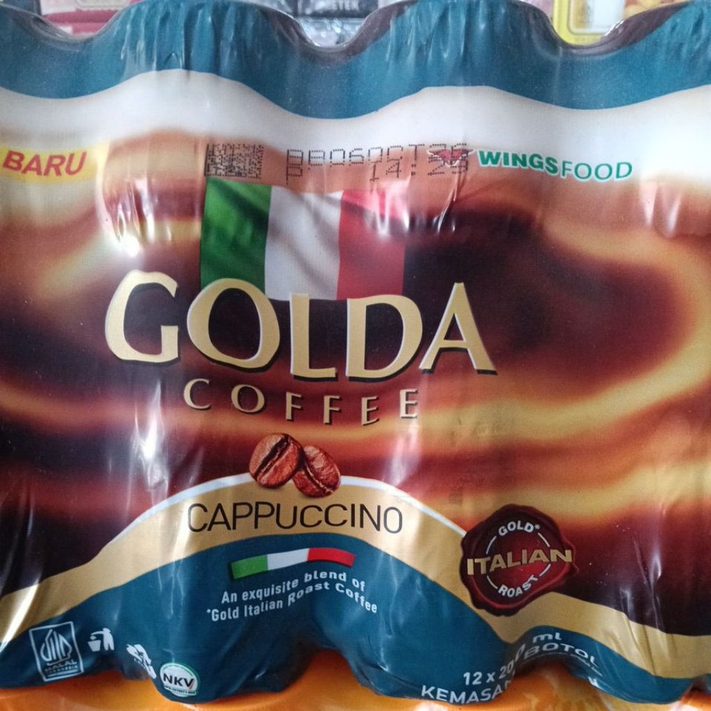 Golda  coffee cappucino 200ml (3 botol)