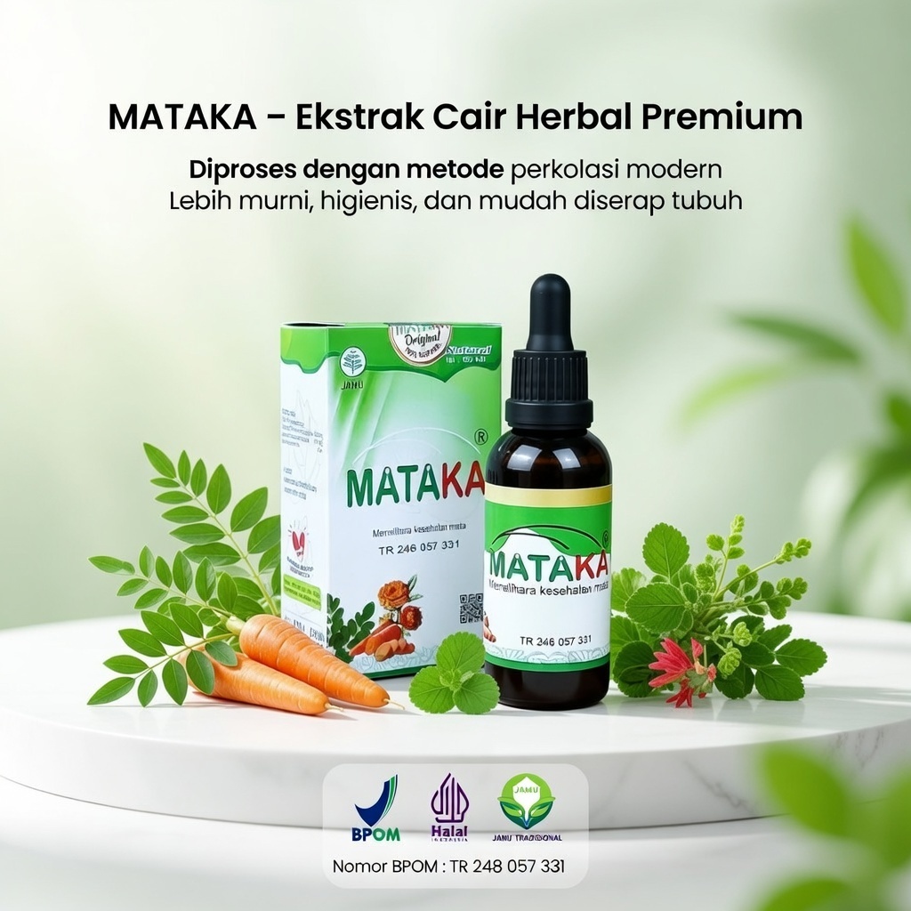 MATAKA madu tetes mata - (BONUS 2 GIFT) untuk mata minus,rabun,katarak |HALAL & BPOM
