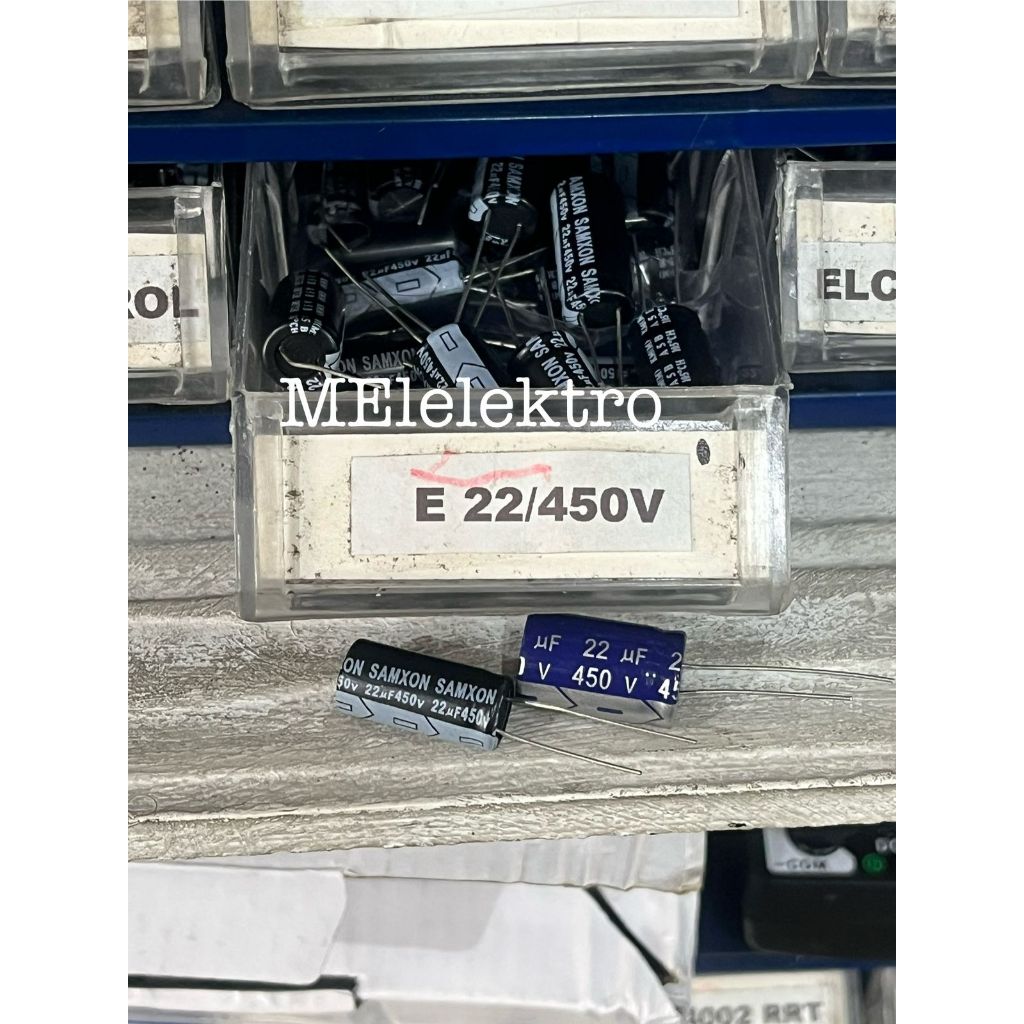 ELCO KAPASITOR 22UF 450V / CAPASITOR ELCO 22UF 450VOLT