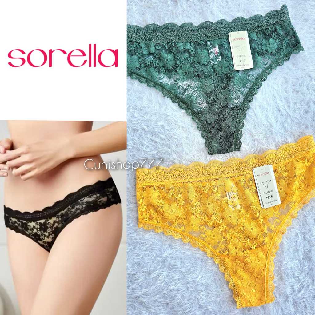 SORELLA THONG G STRING LACE FULL FREE SIZE PANTY RENDA SEXY S24 0831334 CD