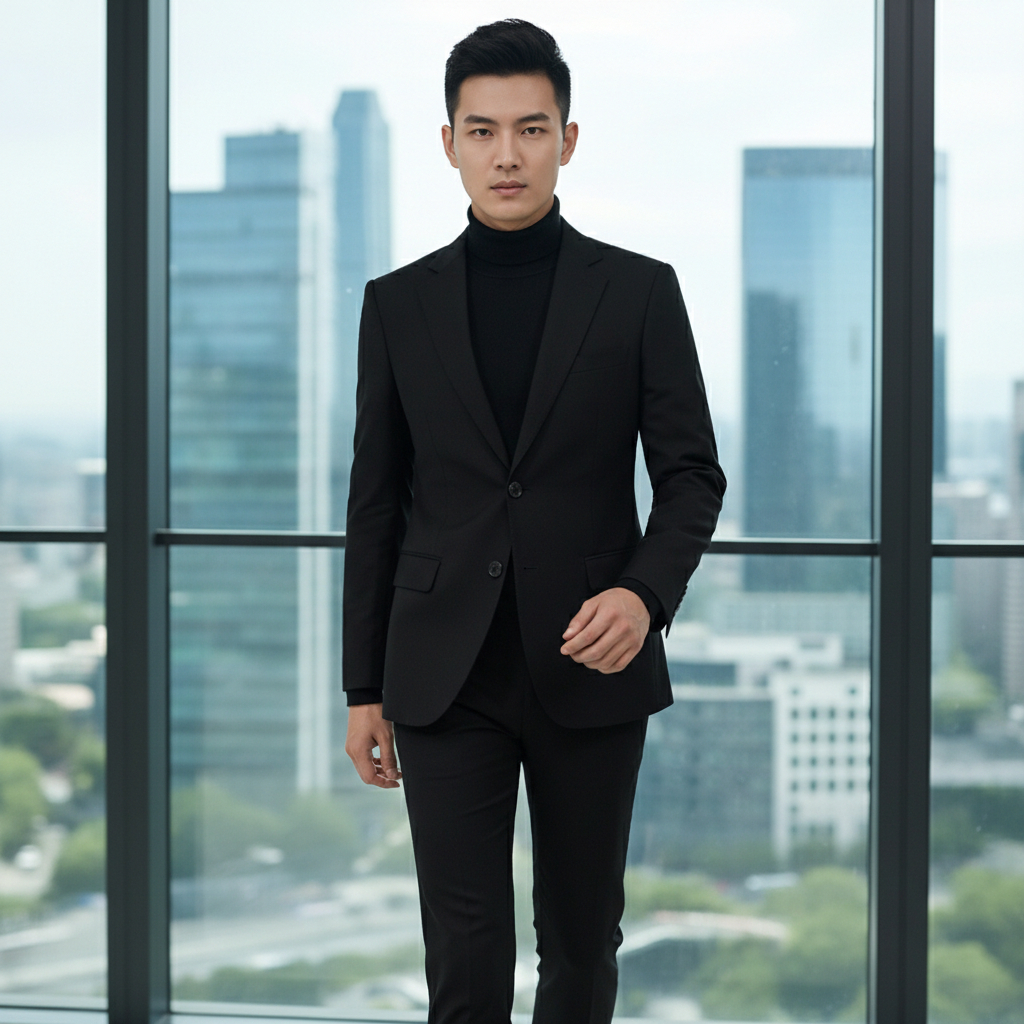 Baju Jas Gucci Uniform Wool Slim Fit Blazer Pakaian Bisnis Formal Kantor Pria Cowok Original Italy