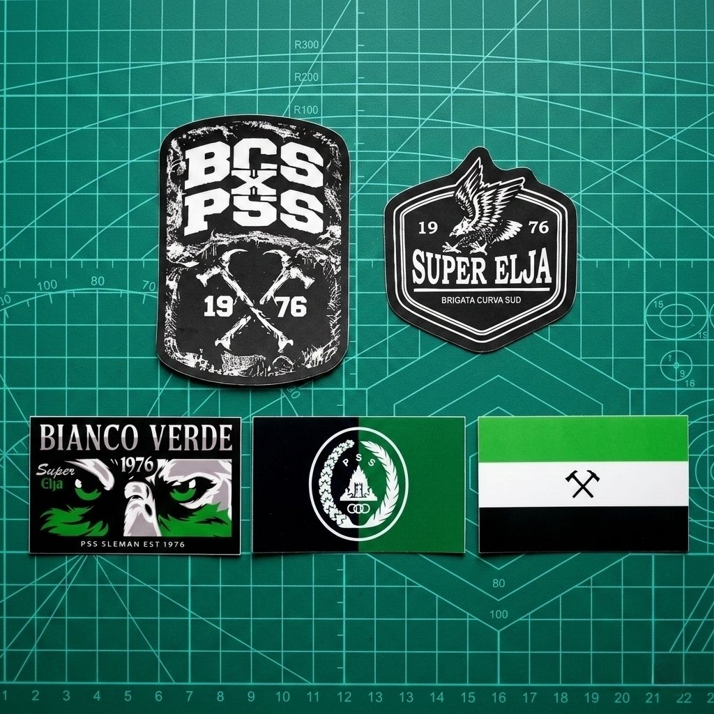 STICKER PACK BRIGATA CURVA SUD BCS X PSS SLEMAN 1976