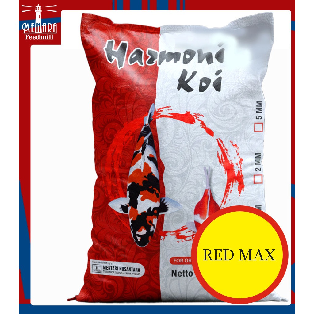 Harmoni Redmax 10kg – Pakan Koi Premium Penunjang Warna & Pertumbuhan