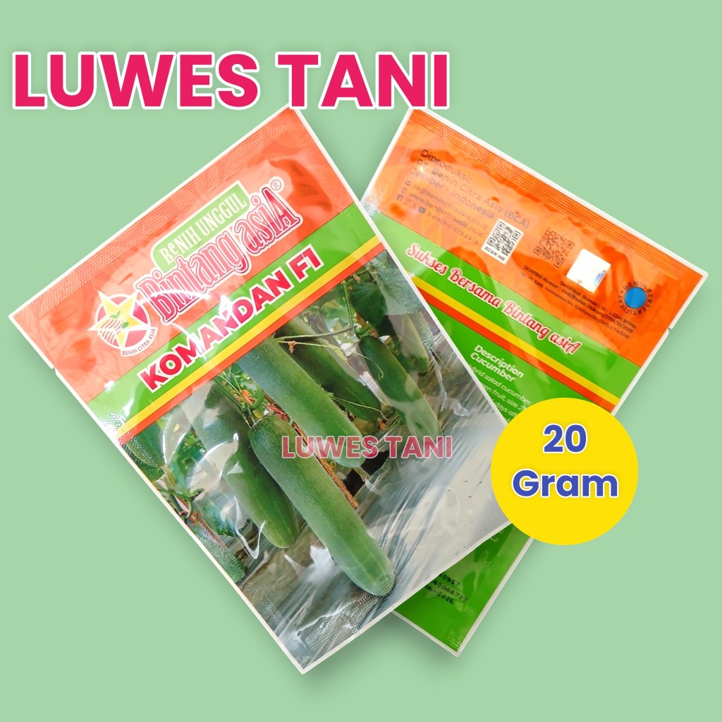 Benih Timun Komandan F1 Bintang Asia (20 Gram) / Bibit Timun Bintang Asia