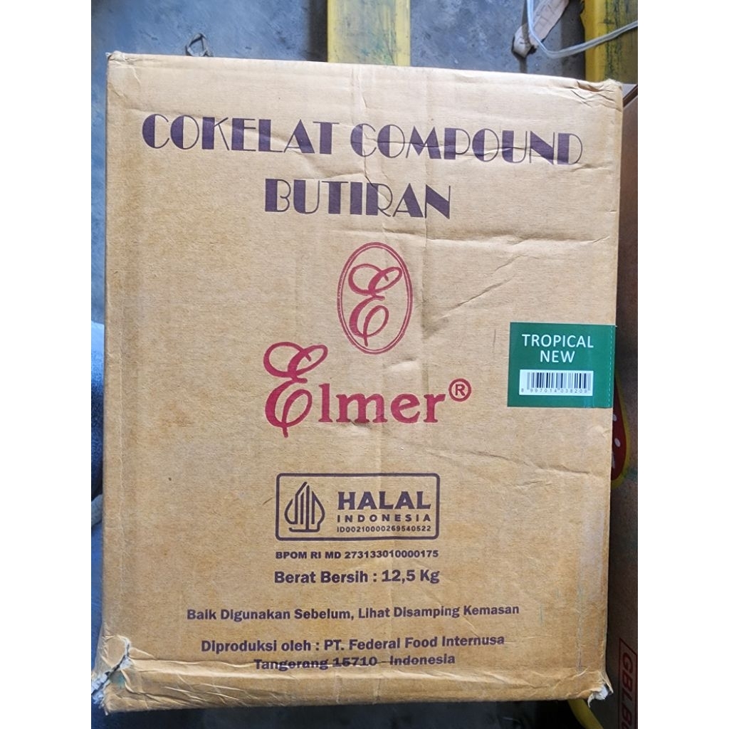 Elmer coklat butir repack