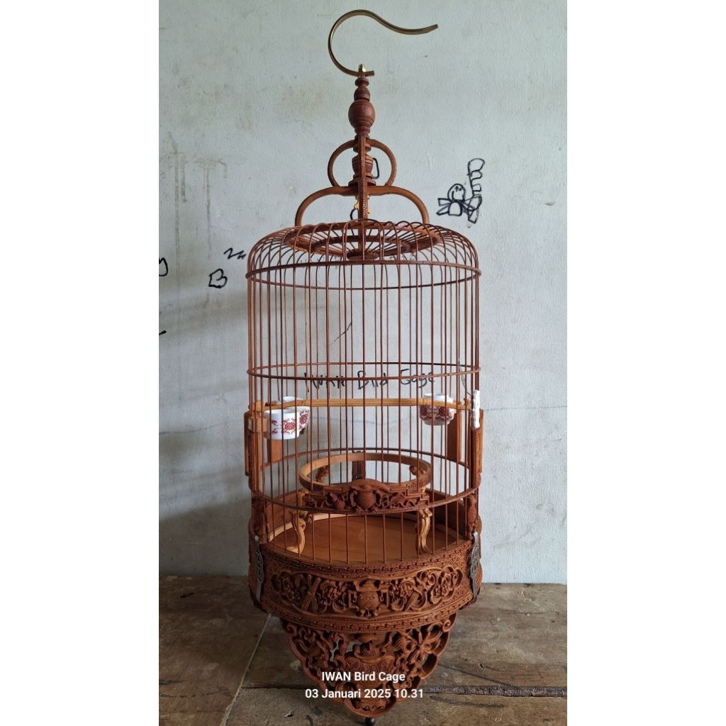 sangkar cungkok d22 vietnam motif Tecko