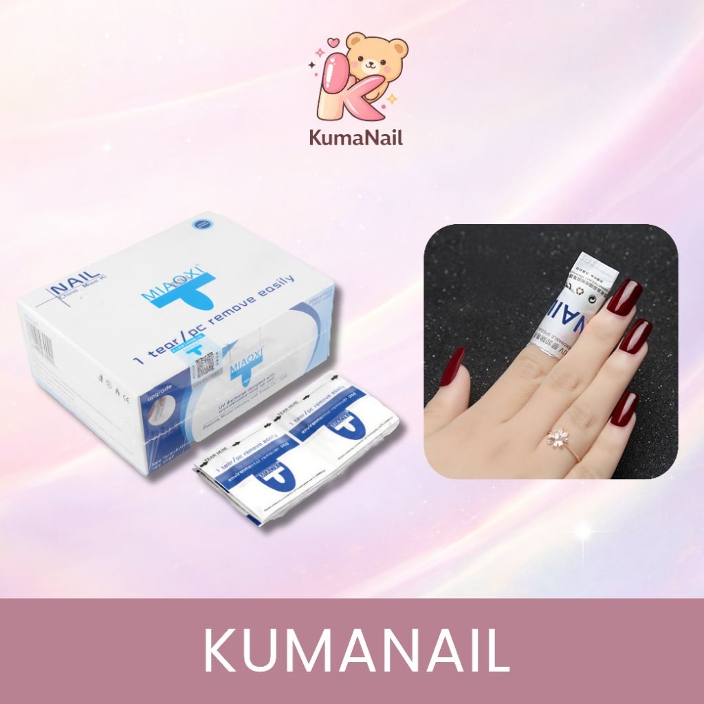 Penghapus Kutek Gel UV Remover – Pembersih Nail Gel Polish Cepat Tanpa Acetone, Mudah & Aman