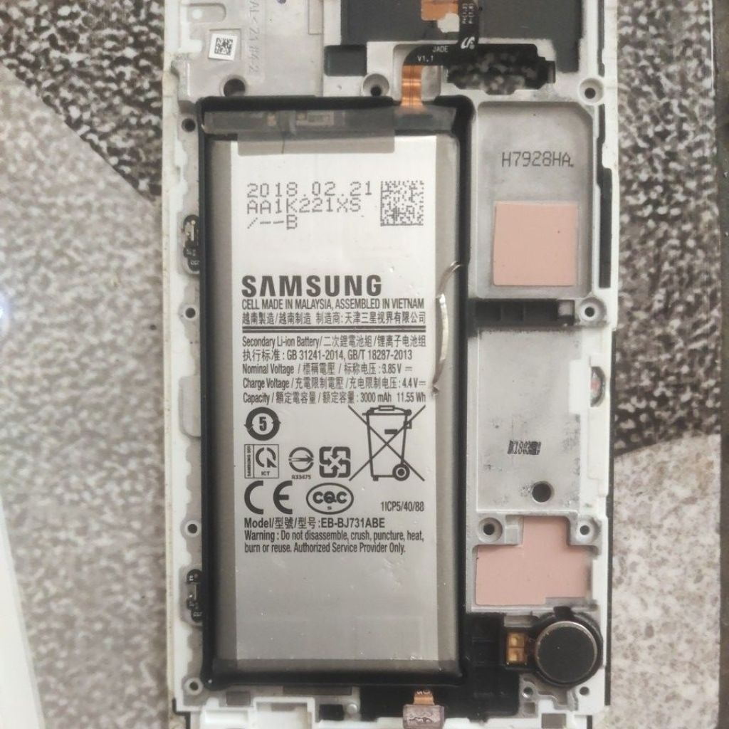 baterai Samsung j7 plus ORI copotan hp