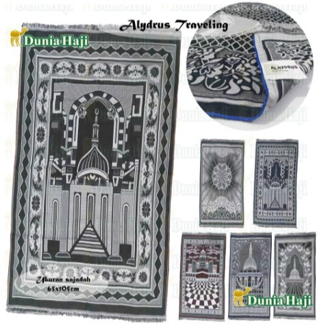 Sajadah ALYDRUS TRAVELING ukuran Besar Oleh Oleh Haji dan Umroh Murah Turki Turkey Tipis Grosir /pcs