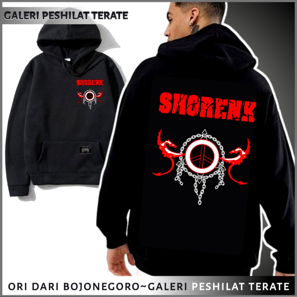 JAKET HODIE SHORENK SIMPLE KEREN HITAM PREMIUM (KODE A1)