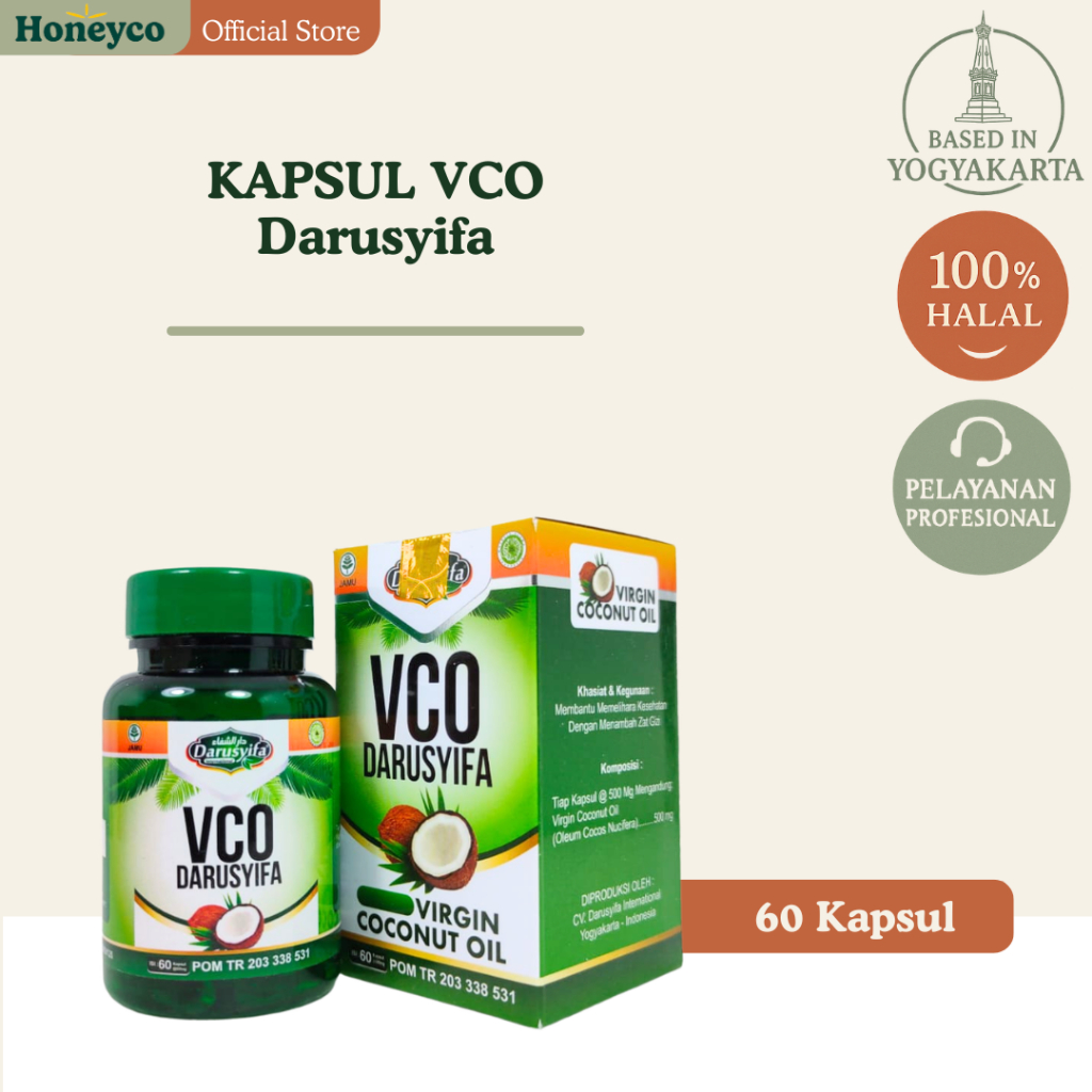 Kapsul VCO Darusyifa - Kapsul Minyak VCO Original BPOM HALAL