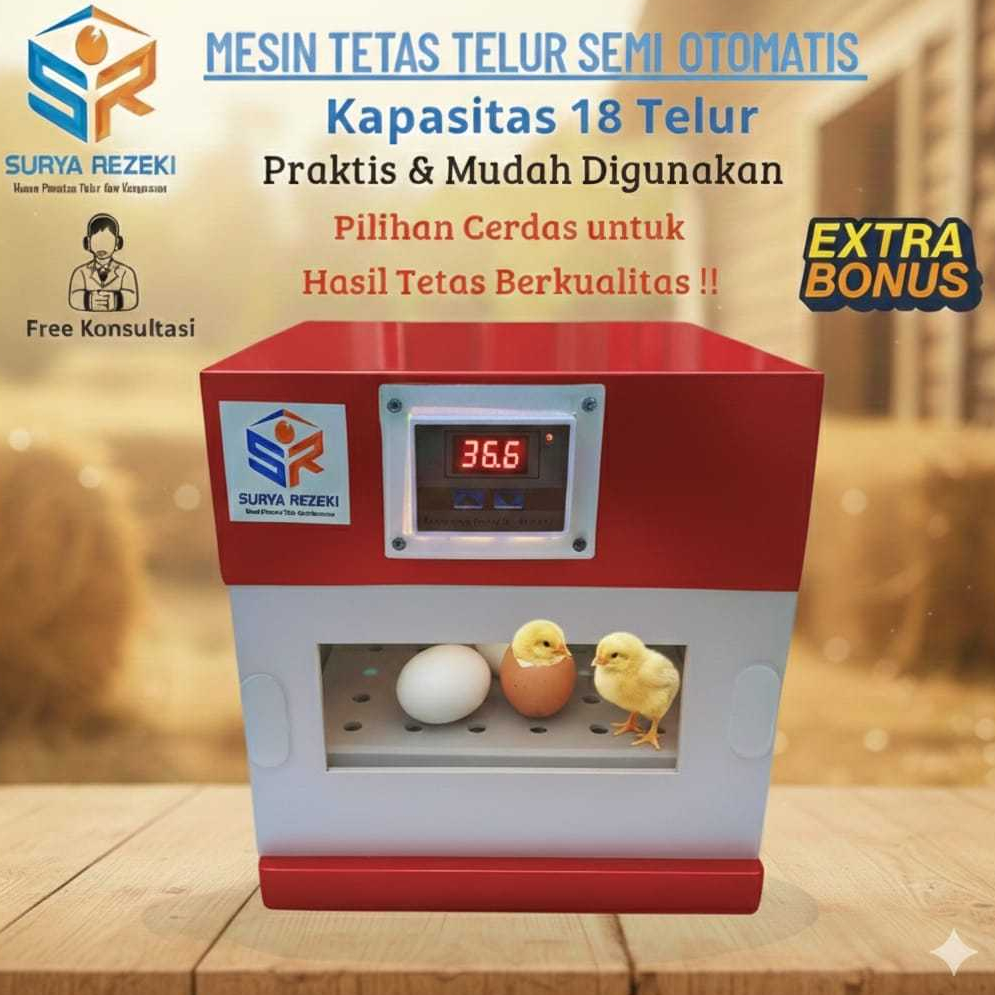 mesin penetas telur semi otomatis / mesin tetas telur semi otomatis kapasitas 12 sampai 15 telur