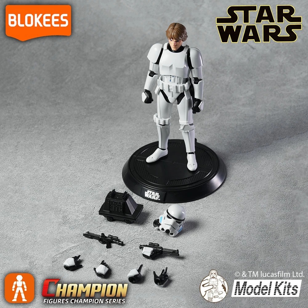 Blokees Stormtrooper Luke Skywalker Star Wars Model Kit Global Version