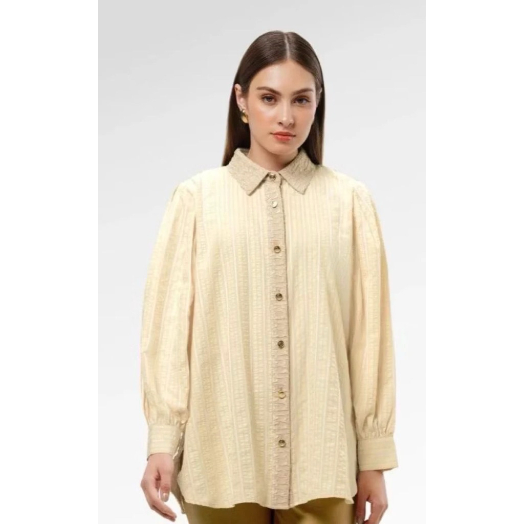 NEW BENANG JARUM MAVI PUFFY MONOGRAM SIZE S