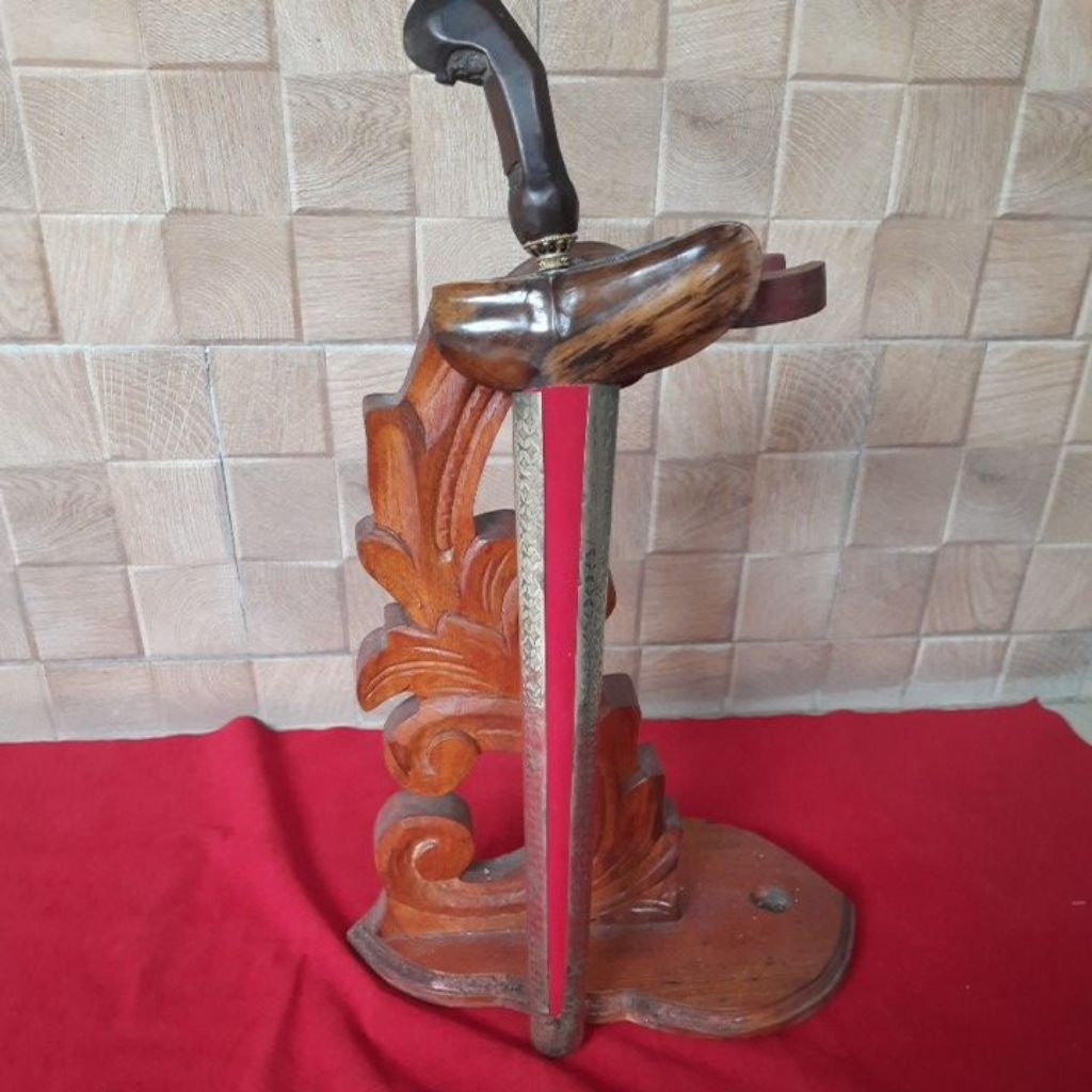 Keris Sempono Luk 9 Sepuh,Pesi Gapit,Pamor Udan Mas Tiban,Tirto Tumetes