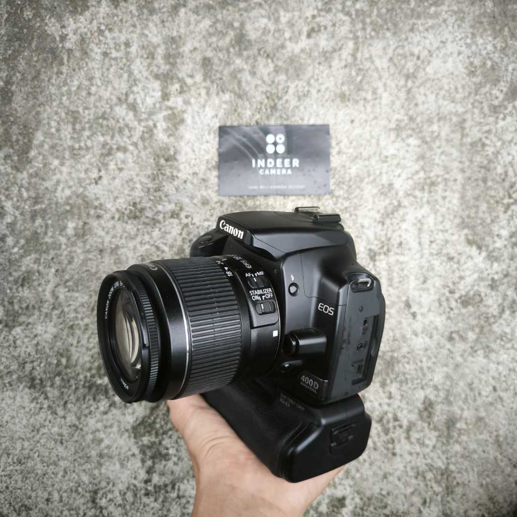 CANON EOS 400D BODY ONLY + BATERAI GRIP KIT 18-55MM IS II SECOND NORMAL