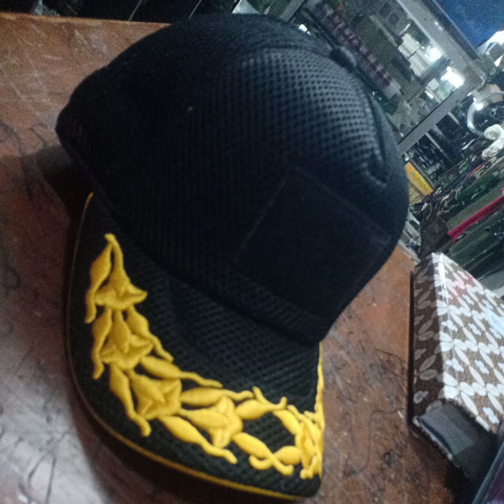 topi pamen/topi jaring bordir pamen/topi jaring double mes