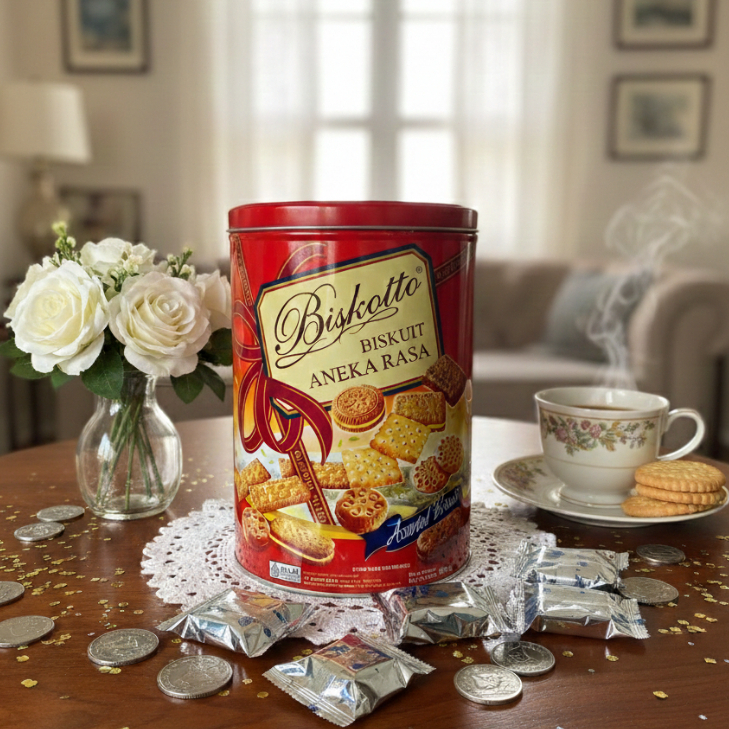 Makanan Ringan Biskotto Biskuit Aneka Rasa 600gr Halal