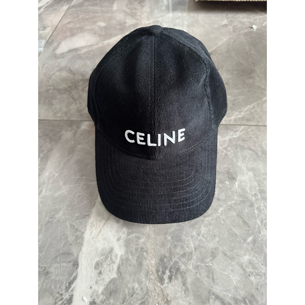 corduroy black hitam topi cap