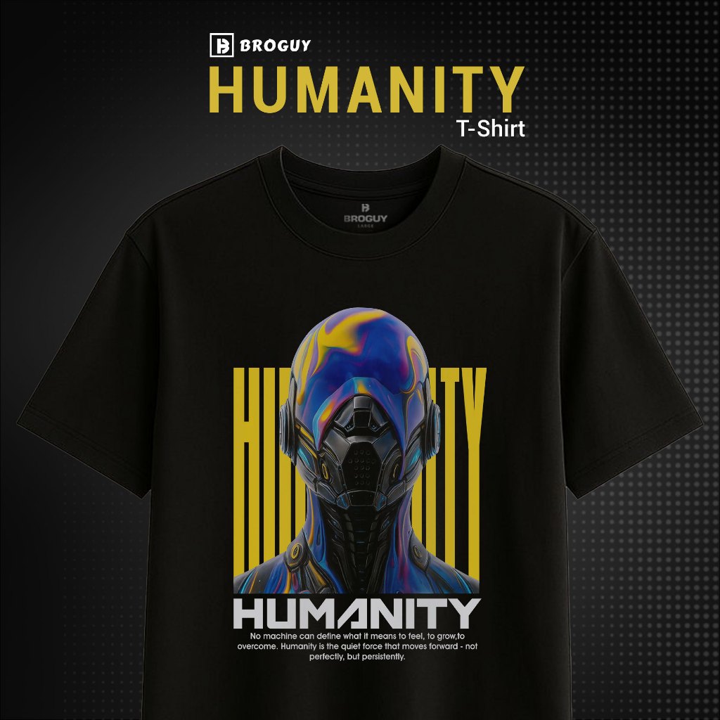 BROGUY Kaos Pria Humanitee 230 GSM Tebal & Premium